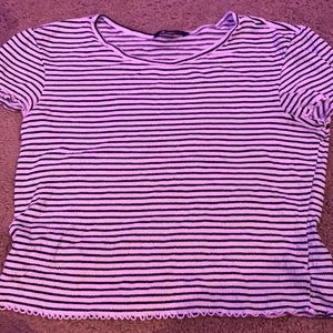 American Eagle striped crop top